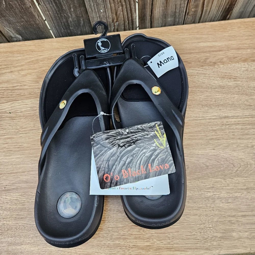 O,o Black Lava Sandals Men Size 11 - Picture 13 of 16
